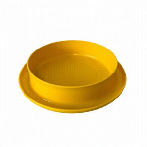 Vintage Yellow Tupperware Sunflower Plate - #1317-6